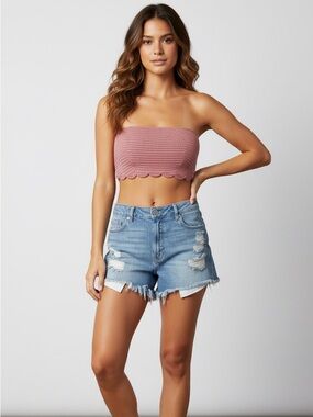#5 Shade & Shore Crochet Tube Top – Terracotta 36C (Medium)